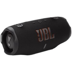 JBL Charge 6 Portable Bluetooth Speaker – Deep Bass, 40W Power Output, Built-In Power Bank, 20 Hours Playtime, IP67 Waterproof & Dustproof – Black