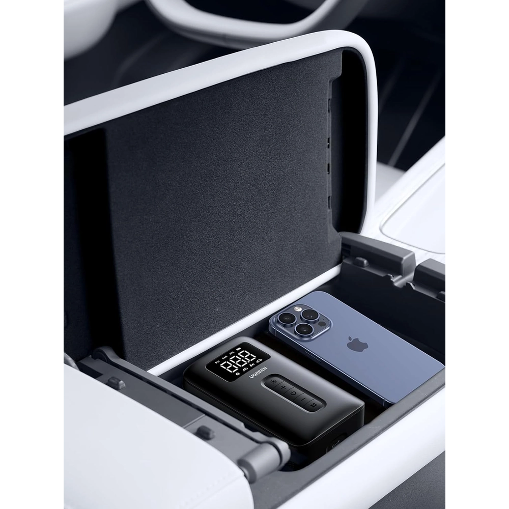 UGREEN Portable Air Compressor 2024 Upgrade Long Battery Life Digital Tire Pressure Detection Air Pump Tyre Inflator with LED Light (Max 150 PSI) Auto Shut Off Electric Pump for Car, Bike, Ball, Horizontal Model 6 UGREEN Portable Air Compressor 2024 Upgrade Long Battery Life Digital Tire Pressure Detection Air Pump Tyre Inflator with LED Light (Max 150 PSI) Auto Shut Off Electric Pump for Car, Bike, Ball, Horizontal Model - Image 6