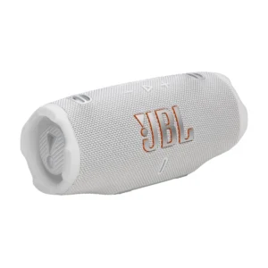 JBL Charge 6 Portable Bluetooth Speaker – Deep Bass, 40W Power Output, Built-In Power Bank, 20 Hours Playtime, IP67 Waterproof & Dustproof – White