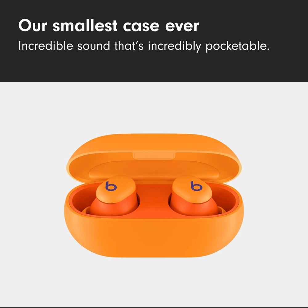 Beats Solo Buds True Wireless Earbuds, Burnt Orange Diwali Special Edition | Up to 18 H Battery | Class 1 Bluetooth | Apple & Android Compatible 2 Beats Solo Buds True Wireless Earbuds, Burnt Orange Diwali Special Edition | Up to 18 H Battery | Class 1 Bluetooth | Apple & Android Compatible - Image 2