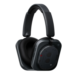 Nothing Headphone (1) Black over-ear headphones, three-quarter view