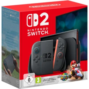 Nintendo Switch 2 Console Bundle with Mario Kart World Game – International Version