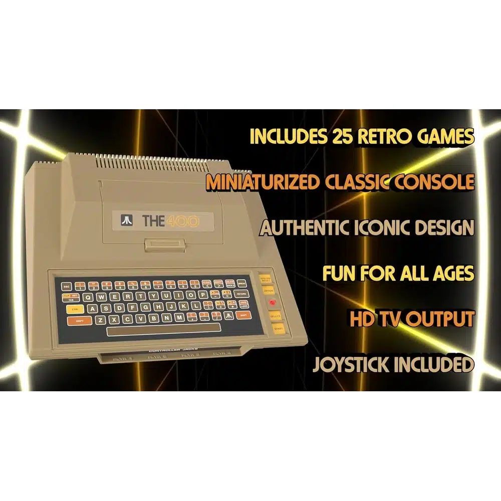 Atari 400 Mini Retro Home Computer Console – 25 Built-In Games, HDMI 720p Output, USB Game Loading, 5 USB Ports, Save & Rewind Functions – Classic Retro Design 7 Atari 400 Mini Retro Home Computer Console – 25 Built-In Games, HDMI 720p Output, USB Game Loading, 5 USB Ports, Save & Rewind Functions – Classic Retro Design - Image 7