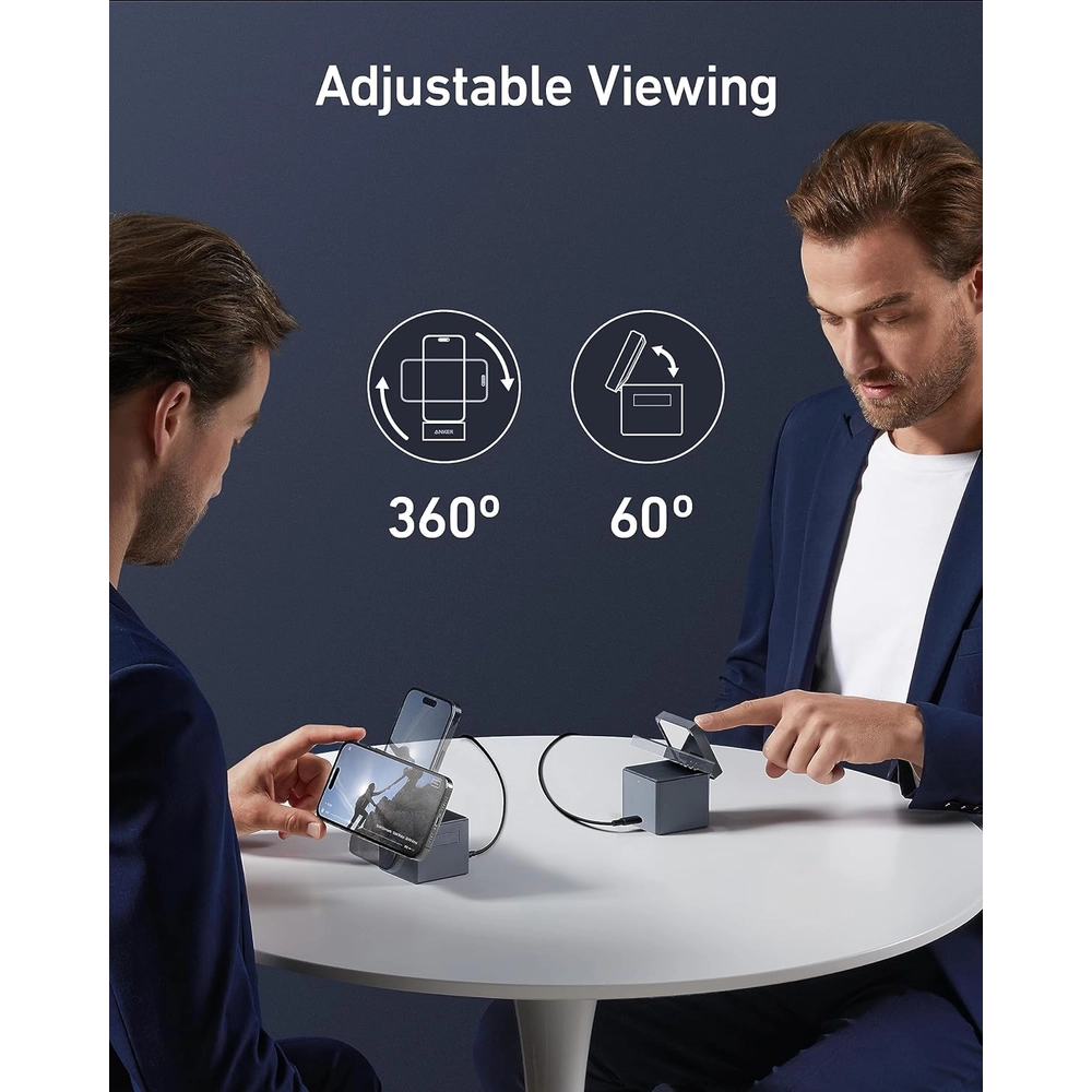 Anker 3-in-1 Cube Compatible with MagSafe – 15W Fast Charging Station for iPhone, Apple Watch & AirPods – Compact Foldable Magnetic Wireless Charger 7 Anker 3-in-1 Cube Compatible with MagSafe – 15W Fast Charging Station for iPhone, Apple Watch & AirPods – Compact Foldable Magnetic Wireless Charger - Image 7