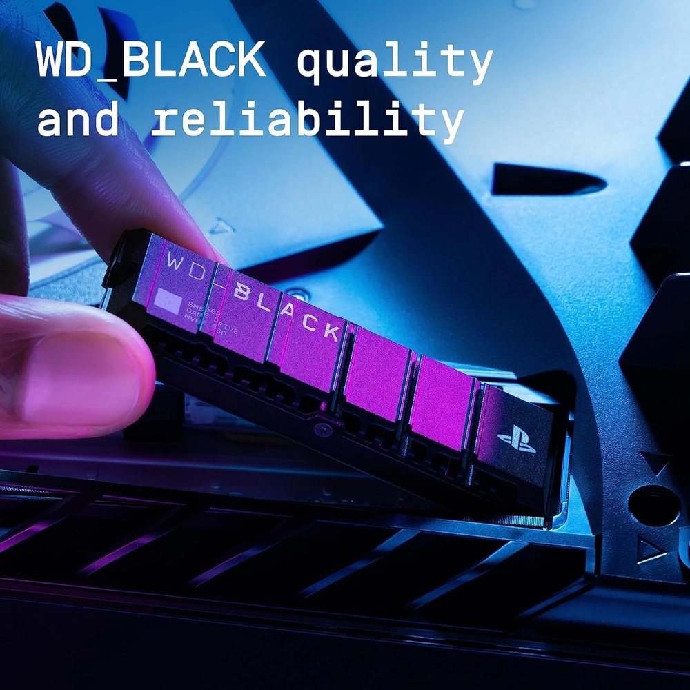 WD_BLACK SN850P NVMe Internal SSD 2TB, PCIe Gen4 Gaming Storage, Up to 7,300MB/s, Built in Heatsink 8 WD_BLACK SN850P NVMe Internal SSD 2TB, PCIe Gen4 Gaming Storage, Up to 7,300MB/s, Built in Heatsink - Image 8