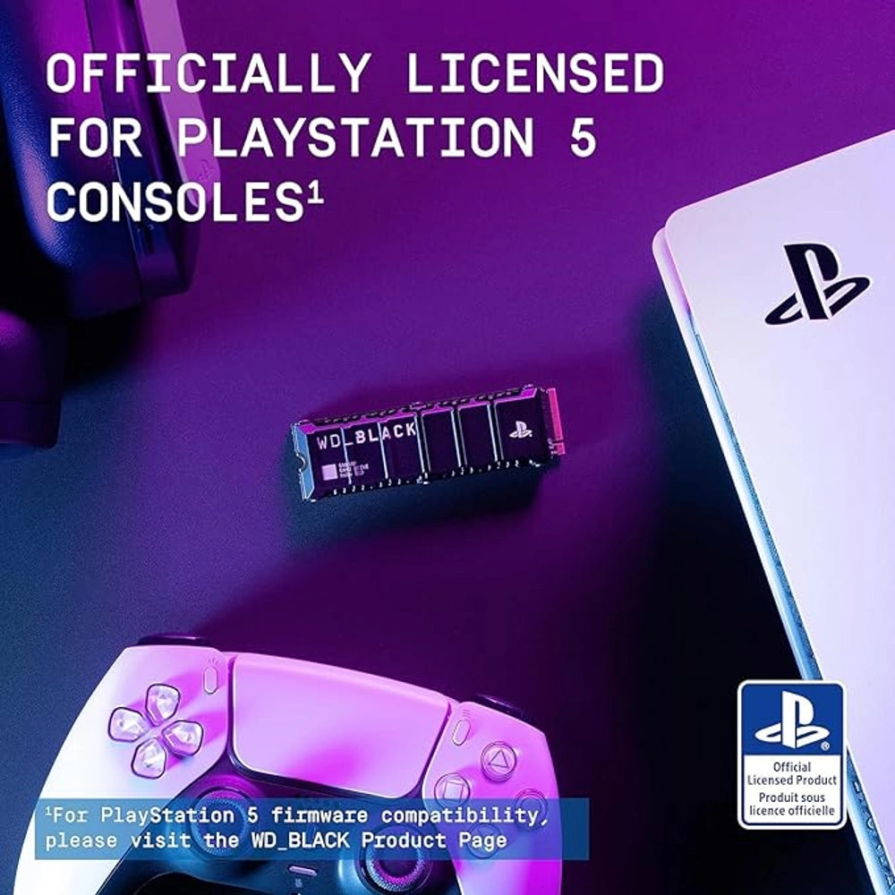 WD_BLACK SN850P NVMe Internal SSD 2TB, PCIe Gen4 Gaming Storage, Up to 7,300MB/s, Built in Heatsink 7 WD_BLACK SN850P NVMe Internal SSD 2TB, PCIe Gen4 Gaming Storage, Up to 7,300MB/s, Built in Heatsink - Image 7