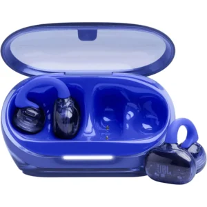 JBL Soundgear Clips - Open-Ear Headphones, SonicArc Design, 32H Playtime, IP54, Ghost Blue
