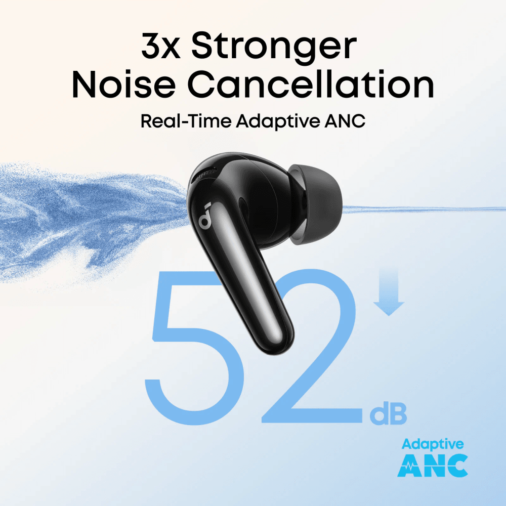 Soundcore R60i NC - Real-Time Adaptive Noise Cancelling Earbuds, Hi-Res Certified Sound with LDAC, Instant AI Translation, Adventurer Black - Image 2