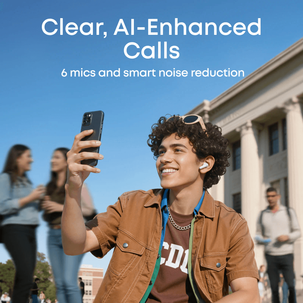 Soundcore R60i NC - Real-Time Adaptive Noise Cancelling Earbuds, Hi-Res Sound with LDAC, Instant AI Translation, Pure White