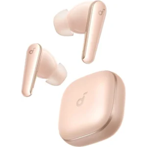 Soundcore Liberty 5 by Anker - Noise-Cancelling Earbuds, Adaptive ANC, Dolby Audio, 6-Mic AI Calls, Fast Charging, Pink