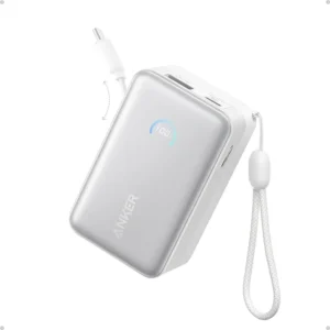 Anker Nano Power Bank - 10,000mAh, 45W Retractable InstaCord, Smart Display, iPhone 17/16/15, iPad, Galaxy, Pixel