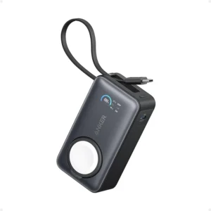 Anker MagGo Power Bank - 10,000mAh Compact Charger, Built-in USB-C Cable, 35W Max, iPhone 17/16, iPad, AirPods, Black