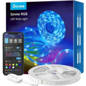 Govee 5m Smart LED Strip Lights - WiFi RGBIC with Alexa & Google Assistant, Music Sync, DIY Segments for TV & Party