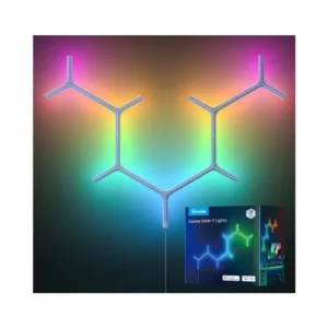 Govee Glide RGBIC Y Lights - Smart Modular LED Panels, App Control, Music Sync, Voice Control, DIY Scenes, Alexa & Google