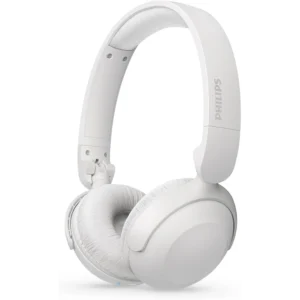 Philips TAH2209 Wireless On-Ear Headphones - 32mm Drivers, 25H Playtime, Fast Charging, Lightweight, White