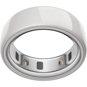 Oura Ring 4 Ceramic Cloud Size 8 - Smart Ring, Sleep & Heart Rate Tracking, 8-Day Battery, iOS/Android