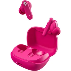 Skullcandy Smokin' Buds Wireless - 20H Battery, 50% Renewable Plastics, Mic, Bluetooth, Pink