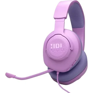 JBL Quantum 100M2 Wired Gaming Headset - QuantumSOUND, 3.5mm Jack, Multi-Platform, Removable Mic, Purple