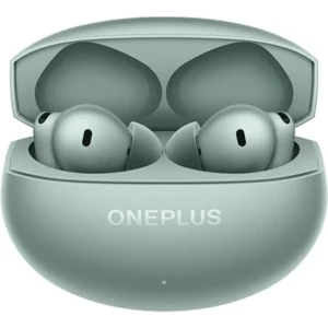 OnePlus Buds 4 Wireless Earbuds - Bass Wave, 55dB Adaptive ANC, IP55 Tri-Mics AI, 45H Battery, Green