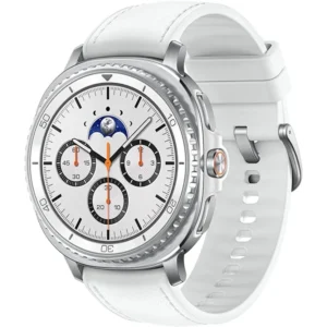 Samsung Galaxy Watch8 Classic White 46mm - Bluetooth, Rotating Bezel, 3nm Processor, Sleep Coaching, Running Coach, UAE Version