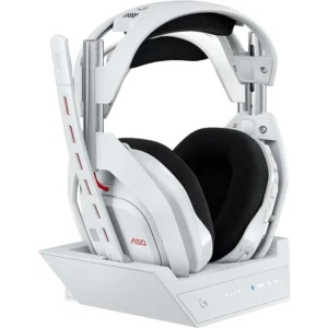 Logitech G Astro A50 Omni - Wireless Gaming Headset, PLAYSYNC Audio Switcher, PS5/Xbox/PC, 24hr Battery, White