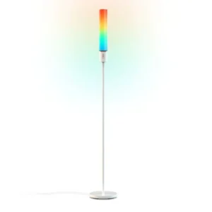 Govee RGBICWW Cylinder Floor Lamp - Smart WiFi+BLE, 16M Colors, Music Sync, Voice Control, Adjustable CCT, Black