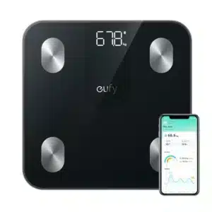 eufy Smart Scale A1 Black - Bluetooth Body Fat Scale, 12 Measurements, Weight/BMI/Body Fat, Fitness Composition Analysis