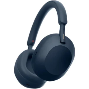 Sony WH-1000XM5 Blue - Premium Noise Cancelling Headphones, Bluetooth, Hi-Res Audio, 30H Battery, Hard Case Included