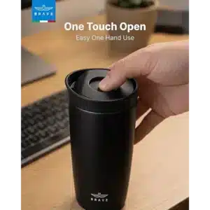 Brave Ceramic Coffee Mug black Premium Inspirational Tea Coffee Cup Durable Everyday Drinkware Gift Mug 350ml