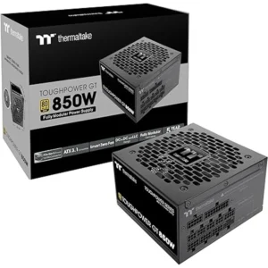 Thermaltake Toughpower GT 850W ATX 3.1 PSU - 80 Plus Gold, Smart Zero Fan, Native PCIe 5.1, 5-Year Warranty