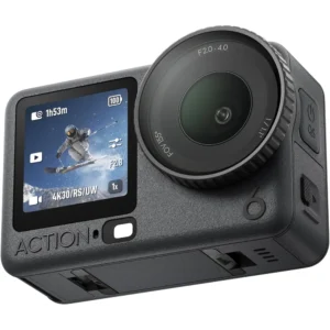 DJI Osmo Action 6 Essential Combo - 8K Action Camera, 1/1.1" Square Sensor, f/2.0–f/4.0 Aperture, 4Hr Battery, Cold-Resistant