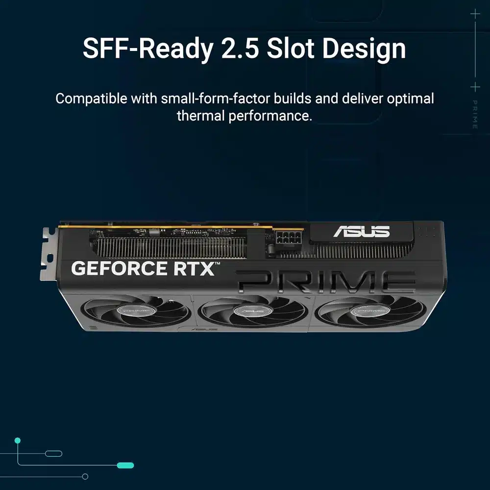 ASUS Prime RTX 5060 OC 8GB GDDR7 - SFF-Ready Graphics Card, PCIe 5.0, Axial-Tech Fans 2 ASUS Prime RTX 5060 OC 8GB GDDR7 - SFF-Ready Graphics Card, PCIe 5.0, Axial-Tech Fans - Image 2
