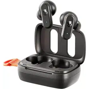 Skullcandy Dime 3 True Black - Wireless Earbuds, Bluetooth, Noise Isolating, 20H Battery, Mic, Integrated Lanyard