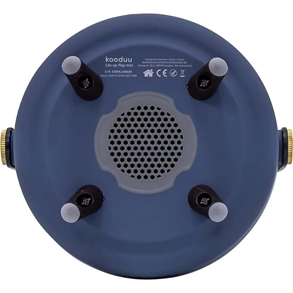 Kooduu Lite-up Play Mini Ocean Blue Portable Bluetooth Speaker Lamp with Sound by JBL, 8W Audio, Wooden Handle and 11-Hour Battery 5 Kooduu Lite-up Play Mini Ocean Blue Portable Bluetooth Speaker Lamp with Sound by JBL, 8W Audio, Wooden Handle and 11-Hour Battery - Image 5