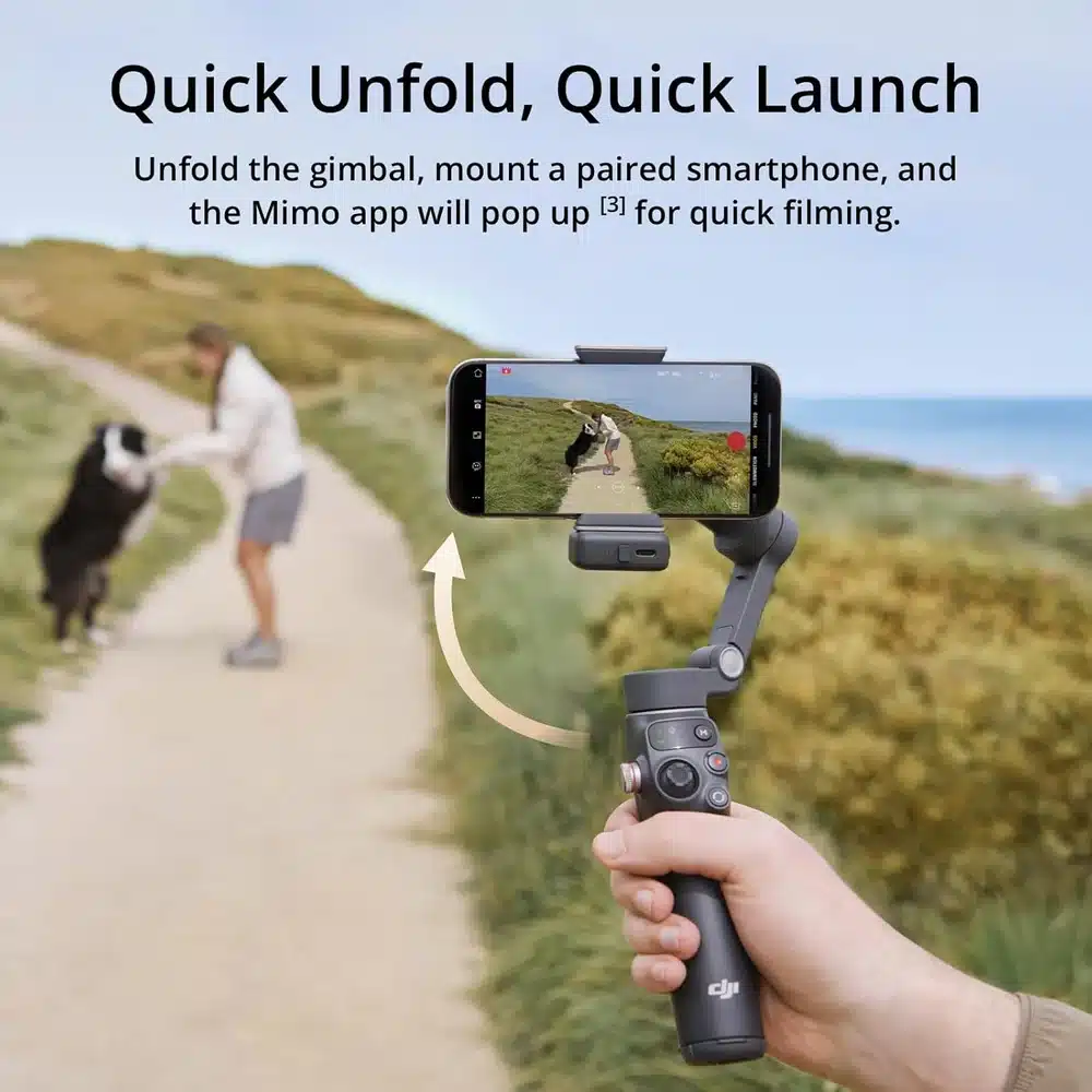DJI Osmo Mobile 7P Gray - 3-Axis Phone Gimbal, Extension Rod, ActiveTrack 7.0, 10H Battery 7 DJI Osmo Mobile 7P additional product view - Totot.ae