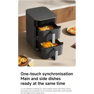 XIAOMI SMART AIR FRYER 12L Smart Double Stack Dual Basket Air Fryer with App Control and 2800W Power