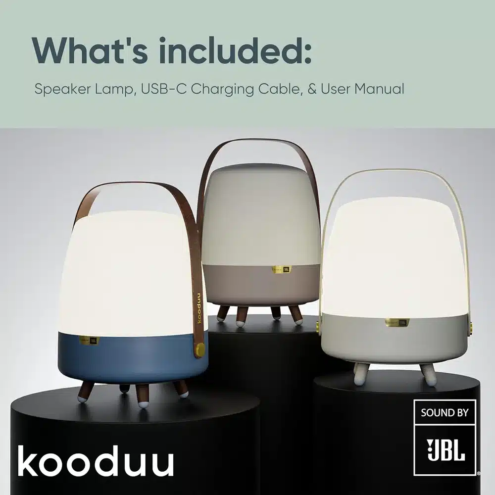 Kooduu Sensa Play Mini Sound by JBL Sand Portable Bluetooth Speaker Lamp with Ambient LED Light and Premium Design 5 Kooduu Sensa Play Mini Sound by JBL Sand Portable Bluetooth Speaker Lamp with Ambient LED Light and Premium Design - Image 5
