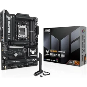 ASUS TUF Gaming B850-PLUS WiFi - AMD AM5, 14+2+1 80A Stages, DDR5, PCIe 5.0, 3x M.2, Wi-Fi 7, 2.5Gb LAN, USB-C 20Gbps