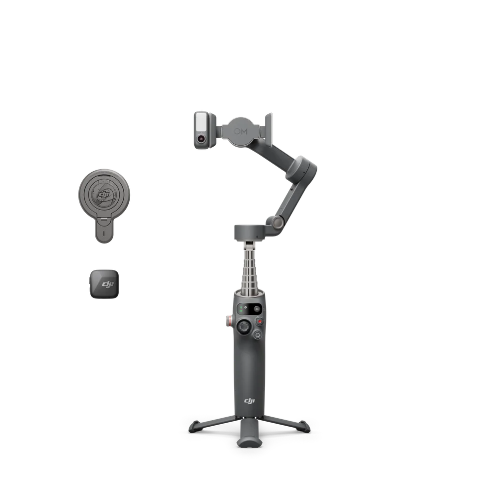 DJI Osmo Mobile 7P Gray - 3-Axis Phone Gimbal, Extension Rod, ActiveTrack 7.0, 10H Battery 4 DJI Osmo Mobile 7P alternate view - Totot.ae