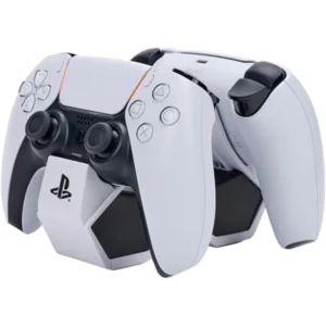 PowerA PS5 Twin Charging Station - Officially Licensed DualSense Charger, Dual Controller Dock, LED Indicators, USB-C