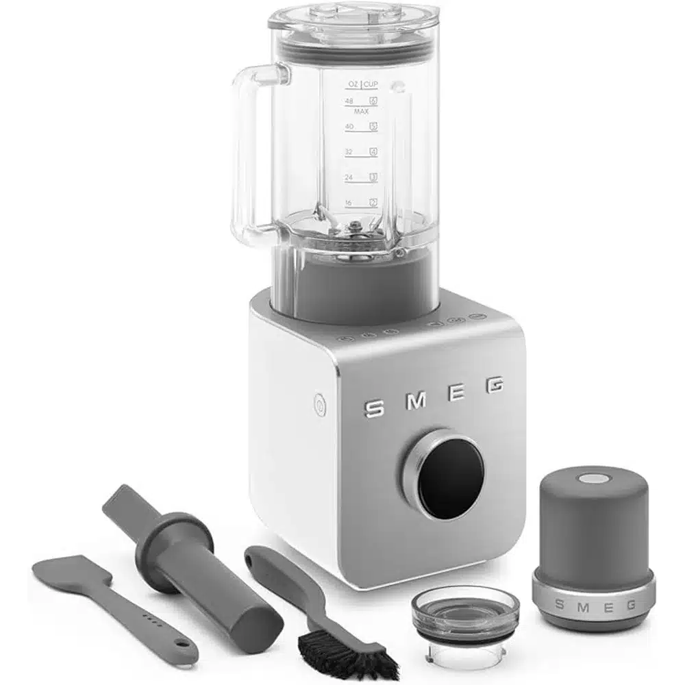 Smeg High Performance Blender White 1250W Powerful Countertop Blender with Multiple Speeds Preset Programs 1 Smeg High Performance Blender