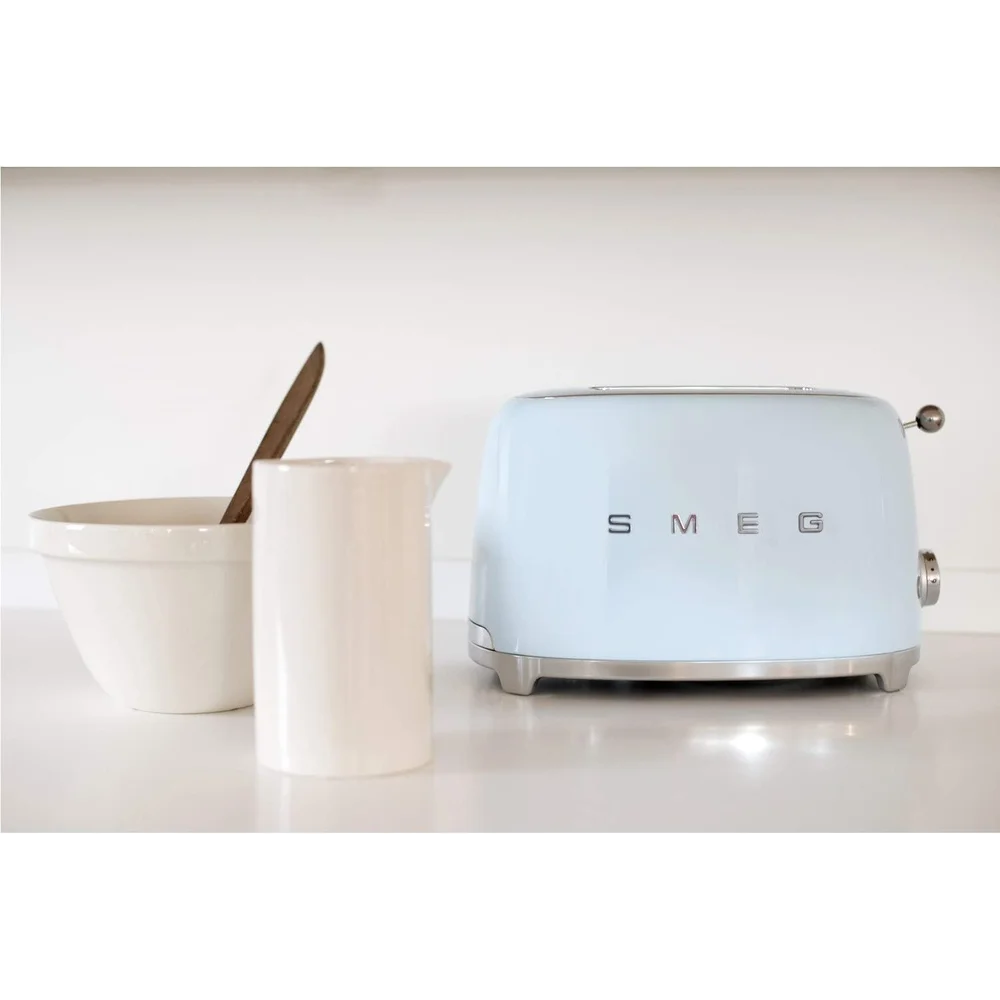 SMEG 3 Slice Toaster Matte Blue Retro Stainless Steel Wide Slots Premium Kitchen Toaster 7 SMEG 3 Slice Toaster Matte Blue Retro Stainless Steel Wide Slots Premium Kitchen Toaster - Image 7