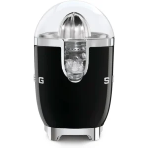 Smeg 50 s Style Citrus Juicer Black Electric Juicer with Stainless Steel Cone