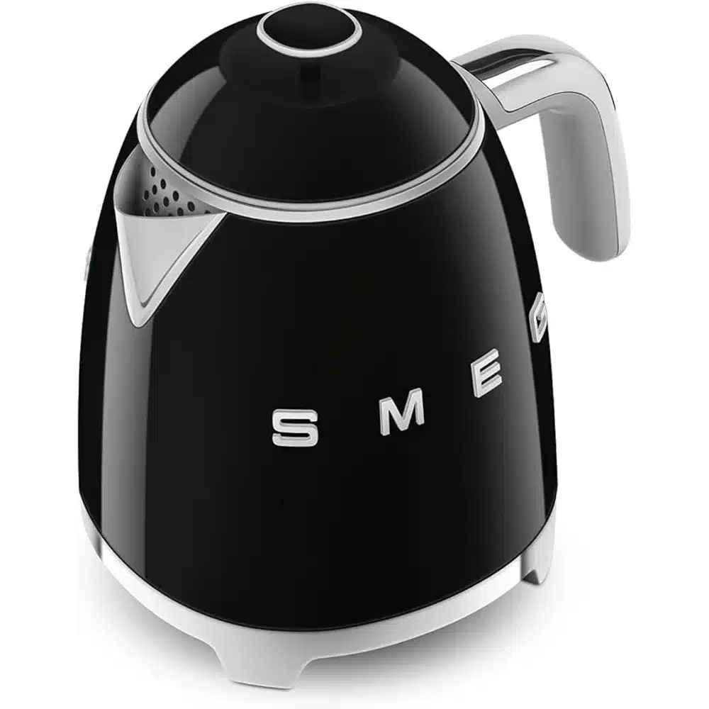 SMEG Mini Kettle Black 1L Retro Stainless Steel Electric Tea Coffee Kettle 5 SMEG Mini Kettle Black 1L Retro Stainless Steel Electric Tea Coffee Kettle - Image 5
