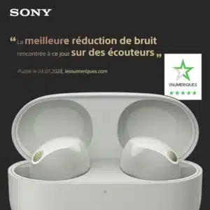 Sony WF-1000XM5 Silver – Wireless Noise Cancelling Earbuds, Bluetooth, 36H Battery, Fast Charging, IPX4