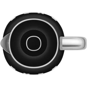 SMEG Mini Kettle Black 1L Retro Stainless Steel Electric Tea Coffee Kettle