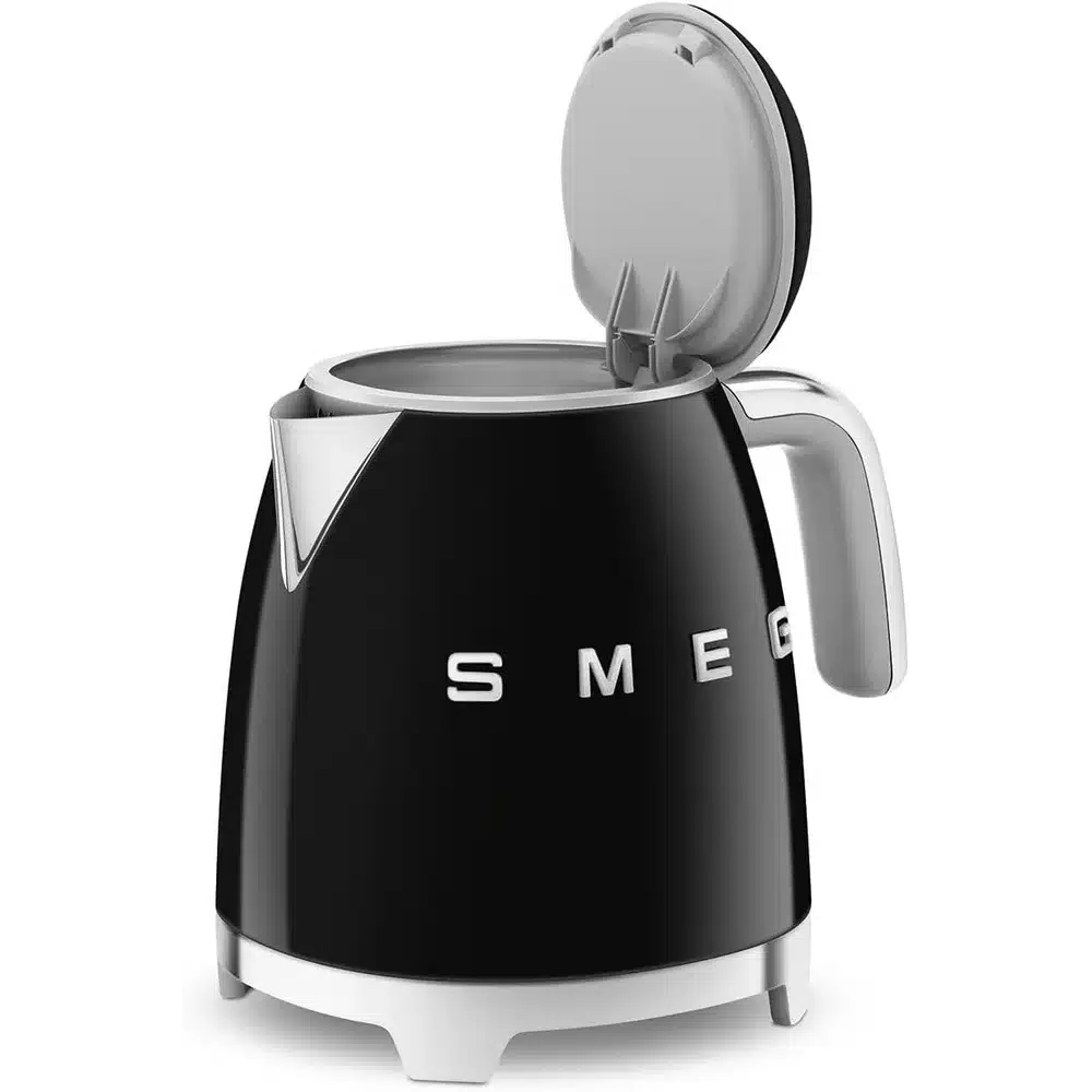 SMEG Mini Kettle Black 1L Retro Stainless Steel Electric Tea Coffee Kettle 3 SMEG Mini Kettle Black 1L Retro Stainless Steel Electric Tea Coffee Kettle - Image 3