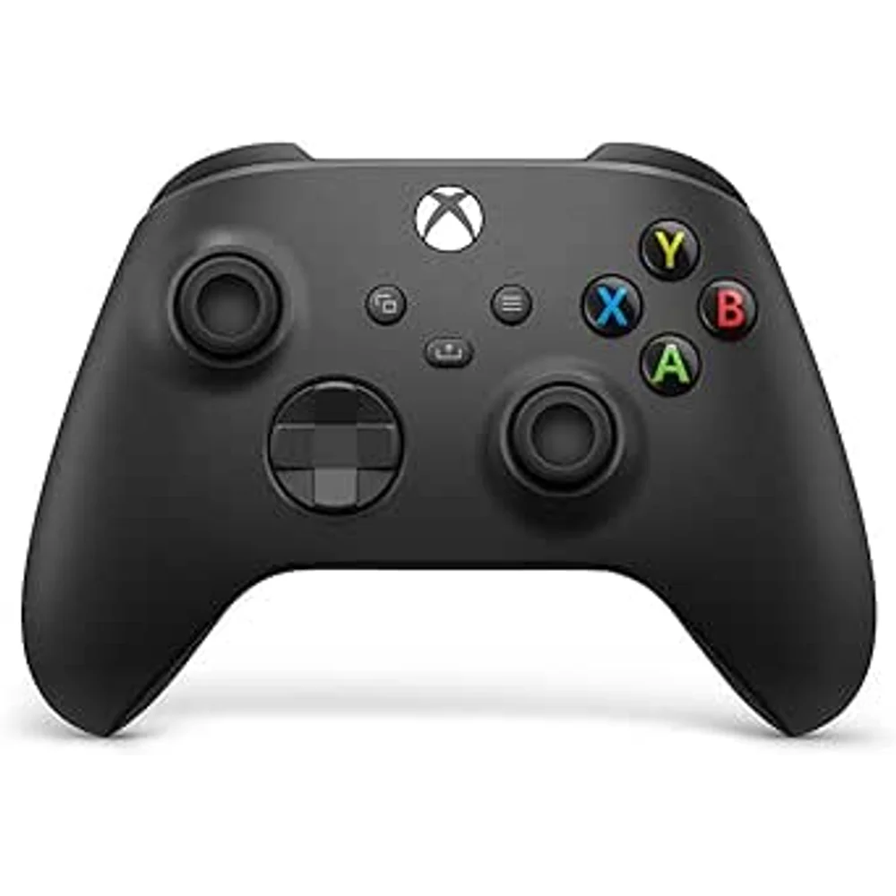 Xbox Wireless Controller Carbon Black for Xbox Series X|S, Xbox One, Windows PC and Mobile with Bluetooth, Share Button and Hybrid D-Pad 8 Xbox Wireless Controller in Carbon Black with textured grips and Share button