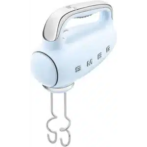 Smeg Hand Mixer Pastel Blue Retro 50 s Style Electric Hand Mixer with LED Display
