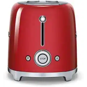 Smeg TSF01RDUS 2 Slice Toaster 50 s Retro Style Gloss Red 6 Browning Levels